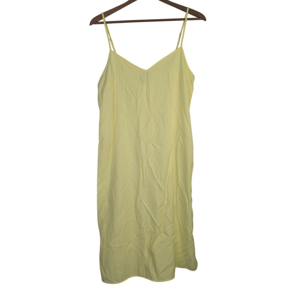 Yellow Slip Dress Urban Outfitters Slinky Bright Sundress Sunny Coquette Medium